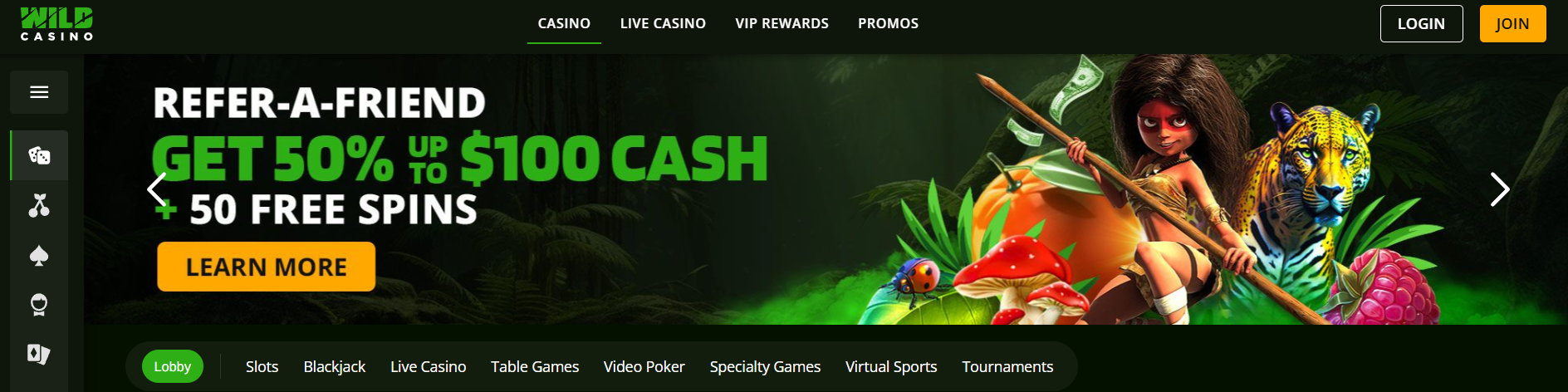 Casino Overview Image - Wild Casino